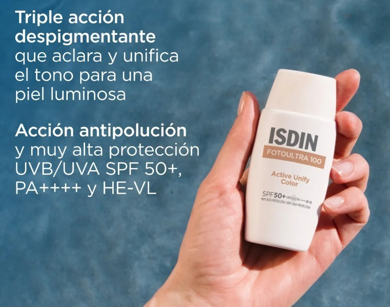 ISDIN DESPIGMENTANTE PROTECTOR SOLAR PAGUE 1 LLEVA 2 TONO CLARO Y MEDIO