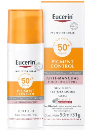 EUCERIN PIGMENT CONTROL 50ML PROTECTOR SOLAR ORIGINAL PIEL MIXTA PAGA 1 LLEVA 2