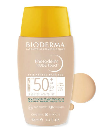 Protector Solar Bioderma Photoderm Nude Touch Natural Toque Seco X 40 ML PAGA 1 LLEVA 2