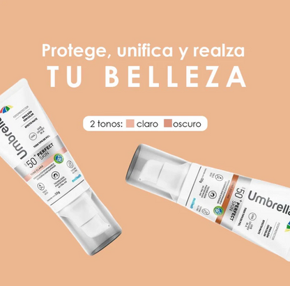 Protector solar Umbrella perfect skin  - PAGA 1 LLEVA 2 - CON Y SIN COLOR