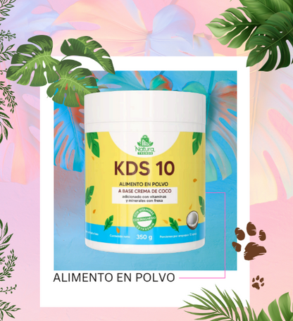 KIDS 10 - VITAMINAS EN POLVO PARA NIÑOS - CALCIO, HIERRO, ZINC, MAGNESIO
