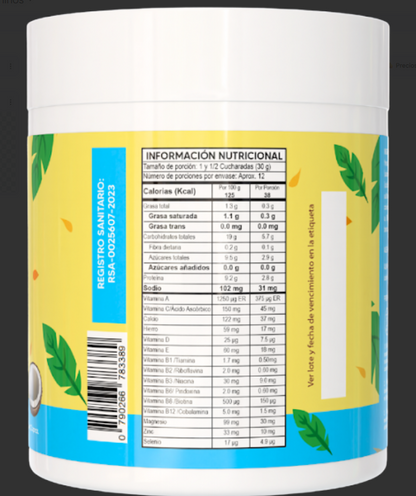 KIDS 10 - VITAMINAS EN POLVO PARA NIÑOS - CALCIO, HIERRO, ZINC, MAGNESIO