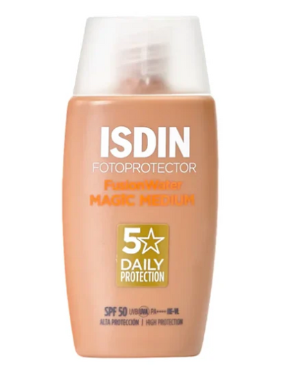ISDIN FUSION WATER / PROTECTOR SOLAR CON Y SIN COLOR - PAGUE 1 LLEVA 2