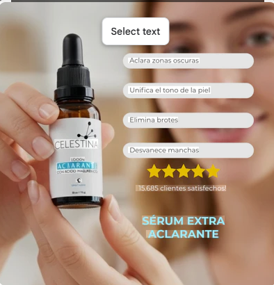 Celestina Aclarante – Loción despigmentante para manchas en axilas, cuello, entrepierna y rostro