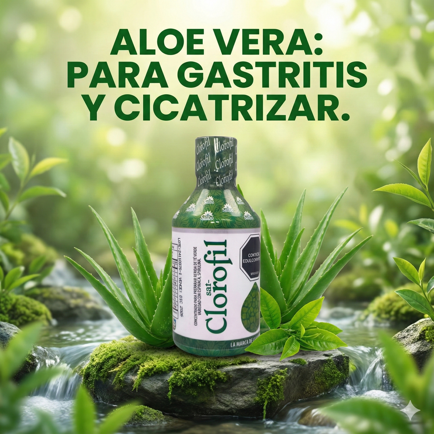 CLOROFILA Elixir Verde - Desintoxicante Y Oxigenante Clorofil