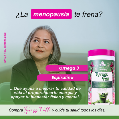Tyruss Full - Perimenopausia y menopausia con BIENESTAR - 100% NATURAL - 0% AZUCAR