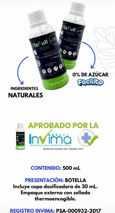 RTAFULL® Dolores Abdominales? Problemas Intestinales? Colon Irritable? +REGISTRO INVIMA