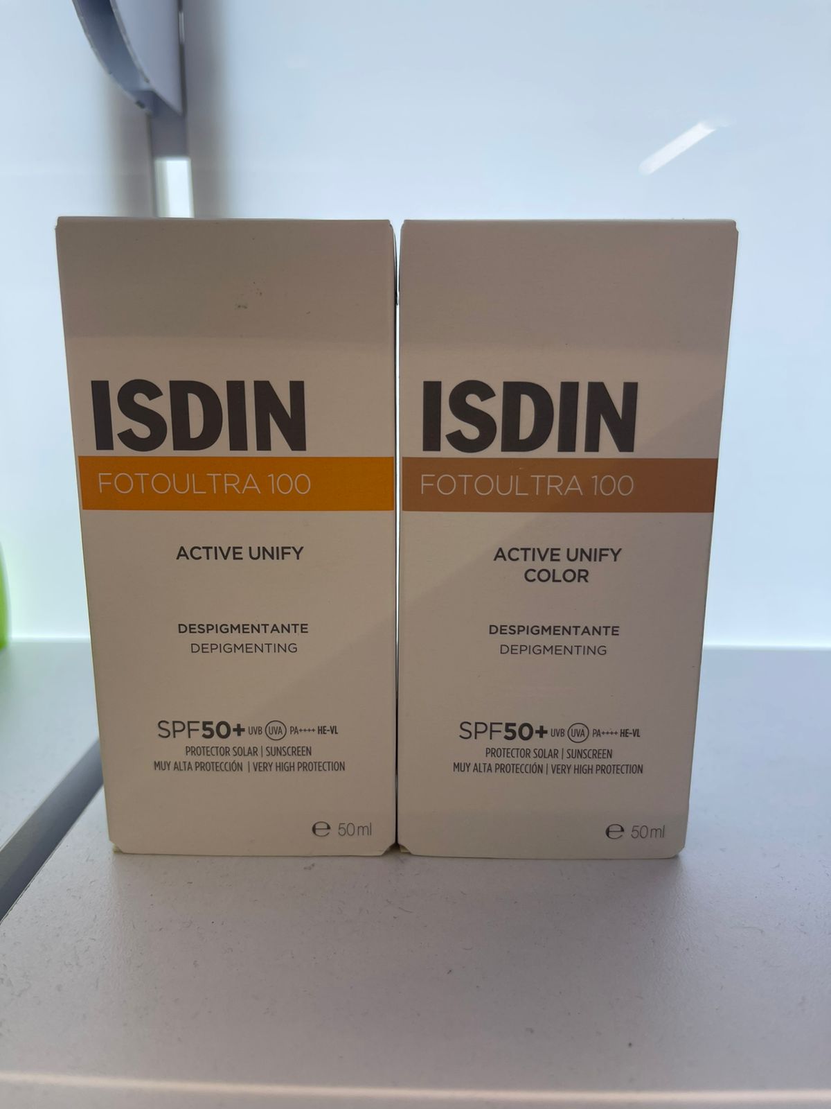 ISDIN  DESPIGMENTANTE / QUITA MANCHAS PROTECTOR SOLAR PAGUE 1 LLEVA 2 CON Y SIN COLOR