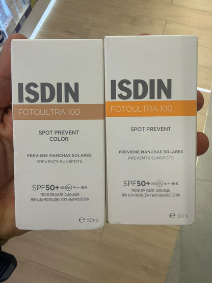 ISDIN  DESPIGMENTANTE / QUITA MANCHAS PROTECTOR SOLAR PAGUE 1 LLEVA 2 CON Y SIN COLOR