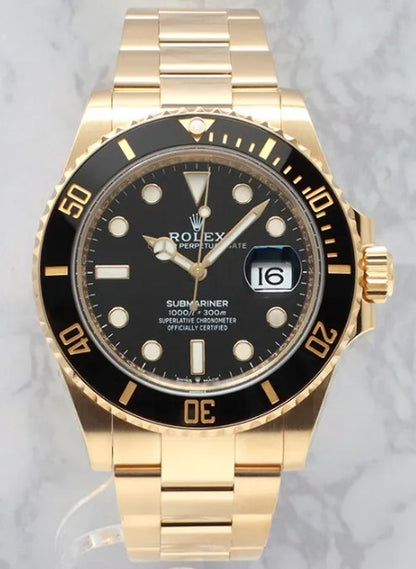 Reloj Submariner Esfera Negra color plata y dorado + Perfume INVICTUS