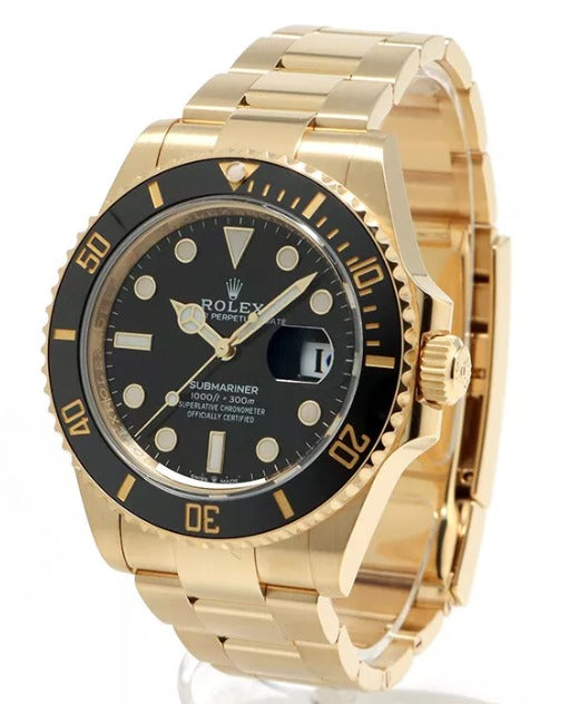 Reloj Submariner Esfera Negra color plata y dorado + Perfume INVICTUS